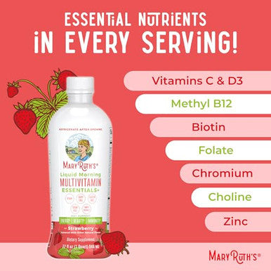 Maryruth's Liquid Morning Multivitamin (Strawberry) & Liquid Nighttime Multimineral (Pineapple)