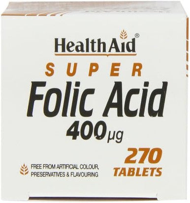 Health Aid Super Folic Acid 400ug 270's