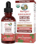 Maryruth'S Organics Herbal Supplement For Brain Function Boost Energy Memory Vitality Usda Ginseng With Ashwagandha Eleuthero And Maca Root Extract 1 Fl Oz