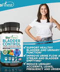 Bladder Control Supplement For Men & Women - 120 Veg. Capsules - Saw Palmetto, Cranberry, Pumpkin Seed, Vitamin E, Boswellia, Dandelion Root - Urinary Tract Bladder Health - Made In Usa