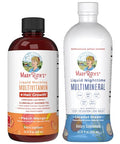 Maryruth'S Liquid Morning Multivitamin Hair Growth (Peach Mango 15Oz) & Nighttime Multimineral (Coconut 15Oz) Clean Label Project Verified Vegan Non-Gmo Beauty Bedtime Routine & Wellness