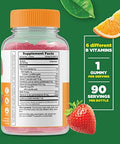 Lifeable B Complex + Collagen & Vitamin C Gummies Bundle Great Tasting Vitamin Supplement Gluten Gmo Chewable Gummy