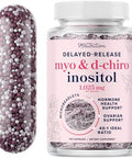 MyoInositol and DChiro Inositol for Hormone Balance for Women Fertility Ovarian Health and Cycle Support Ideal 40: 1 Ratio Myoinositol 2000mg and D Chiro 50mg Ovarian Support Vitamins 120 Ct.