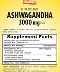 Sundance Ashwagandha Capsules 3000Mg 60 Count Extra Strength Formula With Black Pepper Extract Nongmo And Gluten Supplement