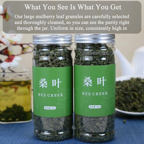 Hee Creek Dried Mulberry Leaf Tea 9.17oz/260g Organic Mulberry Leaves Tea, Sun-Dried, Caffeine Free, No Additives Ã¦Â¡â€˜Ã¥ÂÂ¶ Ã¦Â¡â€˜Ã¥ÂÂ¶Ã¨Å’Â¶ Ã©Å“Å“Ã¥ÂÅ½Ã¦Â¡â€˜Ã¥ÂÂ¶ Ã¦Â¡â€˜Ã¨â€˜â€°Ã¨Å’Â¶