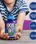 Focus Factor Kids Extra Strength Daily Chewable Brain Health Support + OLLY Kids Chillax Calm Chews 50 Count
