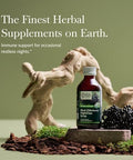 Gaia Herbs Black Elderberry Nighttime Syrup Immune Support Supplement 5.4 Fl Oz (32Day Supply)