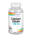 Solaray Calcium Citrate with Vitamin D-3 1000mg | for Healthy Bones & Teeth, Cardiovascular, Muscle & Nerve Function | Enhanced Absorption | 240 Ct