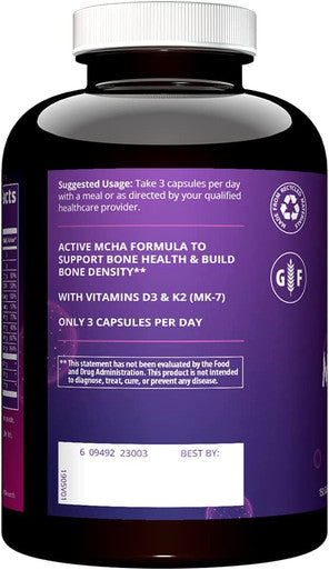 MRM Nutrition Bone MaximizerAÃƒâ€šÃ‚Â® III | with MCHA + Vitamin D3 + Vitamin K2 | Bone Health | High Potency | Key Vitamins and Minerals for Bones | 50 Servings