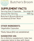 HerbEra Butcher's Broom 60 Capsules, 500 mg, Made with Butcher's Broom (Ruscus aculeatus) Dried Root (60 Capsules)