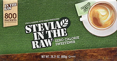 Stevia in the Raw Zero Calorie Sweetener Portion Packets 800count Original