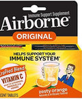 Airborne Zesty Orange Effervescent Tablets 10 Count 1000Mg Of Vitamin C Immune Support Supplement (Packaging May Vary) (Pack Of 4)