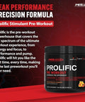 Pescience Pre Workout Stack â€“ Prolific & High Volume Sour Peach Candy Nitric Oxide Booster â€“ 40 & 36 Scoops L Arginine Nitrate L Citrulline Pre Workout Powder For Men & Women