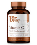 Utzy Naturals Vitamin C Complex | 400Mg Vitamin C With Acercola & Citrus Bioflavonoids | 60 Servings