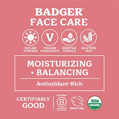 Badger Seabuckthorn Face Oil Organic Face Moisturizer For Women & Men Nourishing & Soothing Organic Jojoba Baobab & Vitamin E Oil Vegan Antioxidant Rich Facial Oil 1 Fl Oz Glass Bottle