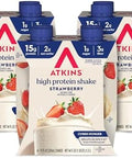 Atkins Strawberry Flavored Protein Shake High Protein Low Glycemic Low Sugar And Low Carb Keto Friendly Gluten 12 Count