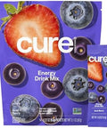 Cure Hydration Performance Plantbased Electrolyte Energy Drink Mix No Added Sugar Dehydration Relief Powder 100Mg Of Caffeine Nongmo Vegan Pouch Of 14 Packets Peach