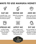BIOSOTA Organic Manuka Honey MGO 550+ - Medical Grade Manuka Honey from Australia NPA/ULF 15+, 100% Raw Unheated Pure Honey, 8.8oz (550+) (MGO 550+)