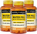Mason Natural Water Pill With Potassium And Calcium Supports Fluid Balance Helps Relieve Bloating And Swelling Natural Diuretic Supplement 90 Tablets (Pack Of 3)