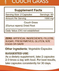 Secrets of the Tribe Couch Grass 120 Capsules, 1000 mg, Couchgrass (Couch Grass, Elymus repens) Dried Root (120 Capsules)