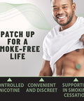 Tolevita Antismoke Herbal Patches Circle Shape 7Mg Green Quit To Help Reduce Cravingsherbal Stop Aid For A Healthier Lifestyle 30 Patches