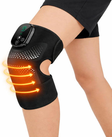 Democe Cordless Red Light Therapy For Knee Knee Massager With Heat Heated Knee Brace Knee Massger For Pain Relief Upgrade 4 Massage Area Knee Brace 660Nm & 850Nm Red Light For Knee Elbow Shoulder