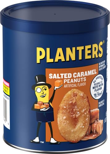 Planters Salted Caramel Flavored Peanuts (6 oz Jar)