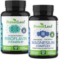 Forestleaf Riboflavin & Magnesium Migraine Supplement - Riboflavin 400Mg For Headache Relief - Ultimate Magnesium Bundle With B2 Vitamin 400Mg For Headache Migraine Relief Capsules