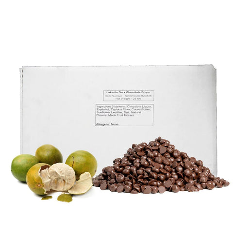 Lakanto Sugar Free Semi Sweet Chocolate Chips - Monk Fruit Sweetener and Erythritol, Perfect for Baking, Pancakes, Muffins, Protein Bites, Melting, Mixing, Snacking, Gluten Free, Vegan (8 oz - Pack of 1)