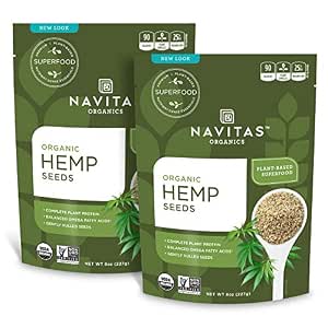 Food to Live Organic Paraguayan Hemp Seeds, 8 Oz Non-GMO Raw Hearts, Hulled, Kosher, Vegan, Bulk. Keto-Friendly. Rich in Omega 3 & 6. Good Source of Protein. Great for Smoothies, Oatmeal, and Salads
