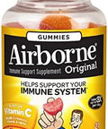 Airborne Assorted Fruit Flavored Gummies 21 Count 1000Mg Of Vitamin C And Minerals & Herbs Immune Support (Pack Of 6)