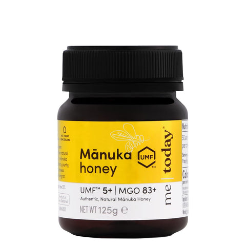 Me Today Manuka Honey UMF 5+/MGO 83+, Raw & Unpasteurized from New Zealand, Certified Authentic Honey for Daily Wellness, 4.4oz