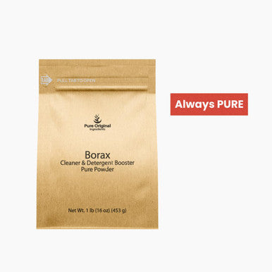 PURE ORIGINAL INGREDIENTS Borax (1 Lb), Multipurpose Cleaning Natural Agent, Ideal Slime Ingredient