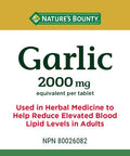 Nature's Bounty Garlic 2000Mg 200 Tablets