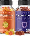 Nutrachamps (2Pack) Vitamin C Gummies And (2Pack) Immune Gummies Bundle
