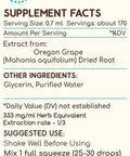 Oregon Grape B120 Alcohol-Free Herbal Extract Tincture, Super-Concentrated Responsibly farmed Oregon Grape (Mahonia spp.) (4 fl oz)