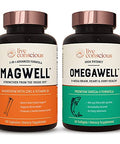 Live Conscious Omegawell Fish Oil & Magwell Magnesium Zinc & Vitamin D3 Bone & Heart Health Immune System Support Heart Brain & Joint Support