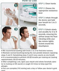 Defunx Breathing Exercise Device For Lungs - Flutter Valve Mucus Removal Device - Breath Trainer Green