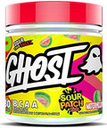 Ghost Bcaa Powder Amino Acids Supplement Sour Patch Kids Blue Raspberry 30 Servings Sugar Intra Post & Pre Workout Amino Powder & Recovery Drink 7G Bcaa