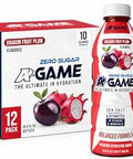 A-GAME Zero Sugar Electrolyte Drink, Dragon Fruit Plum Flavor | Sea Salt Electrolytes, Vitamins & Minerals | Sugar Free, Gluten Free & Caffeine Free Hydration Beverage | 16.9 Fl Oz (Pack of 12)