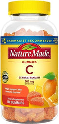 Nature Made Vitamin C Extra Strength 500 Mg Per Serving Dietary Supplement For Immune Support 180 Gummies 90 Day Supply