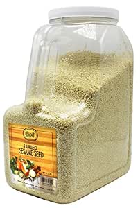 Anthony's Organic Hulled Sesame Seeds, 2 lb, White, Raw, Gluten Free, Non GMO, Keto Friendly