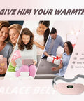 Dr.Hiumi Portable Heating Pad For Cramps Period Cramp Massager Portable Cordless Heating Pad With 3Heat Levels And 4 Massage Modes For Waist PainRelief Menstrual For Women Girls Her Girlfriend