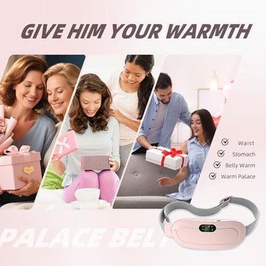 Dr.Hiumi Portable Heating Pad For Cramps Period Cramp Massager Portable Cordless Heating Pad With 3Heat Levels And 4 Massage Modes For Waist PainRelief Menstrual For Women Girls Her Girlfriend