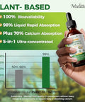 2 Pack Organic Vitamin D3 K2 Liquid w/ Vegan Omega3 and Coconut MCT Oil 10000 IU Maximum Strength Vitamin D Supplement No Fillers NonGMO K2 as MK7 for Bones Muscles and High Absorption2 Fl Oz