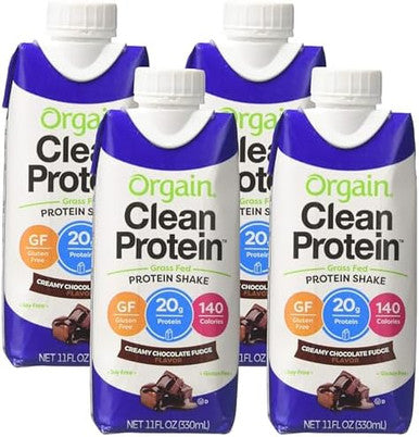 Orgain Whey Protein Shk Chocolate Fudge 11 Oz (Pack Of 4)