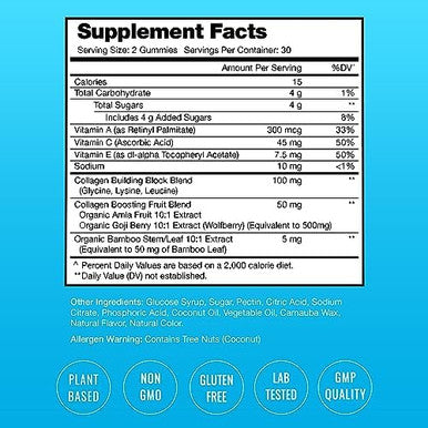 Nutrachamps Biotin Gummies And Collagen Boosting Gummies 2 Pack Bundle
