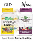 Nature's Way Cayenne Garlic, 40,000 HU Potency, 100 Vegetarian Capsules, Pack of 2