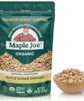 Maple Joe Organic Maple Sugar Sprinkles, Maple Flakes Made With Canadian 100% Pure Maple Syrup. Delicious With Coffee, Ice Cream, Yogurt & More Maple Sugar Granulated Chips Maple Chunks 7.8 oz