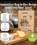Frantoio Uliveti Umbri Bag in Box Olive Oil | Authentic Italian Extra Virgin Olive Oil | Perfect for Finishes and Dressings | Cold Pressed 100% Made in Italy | Bag-in-Box 3L (101.4 Fl Oz)